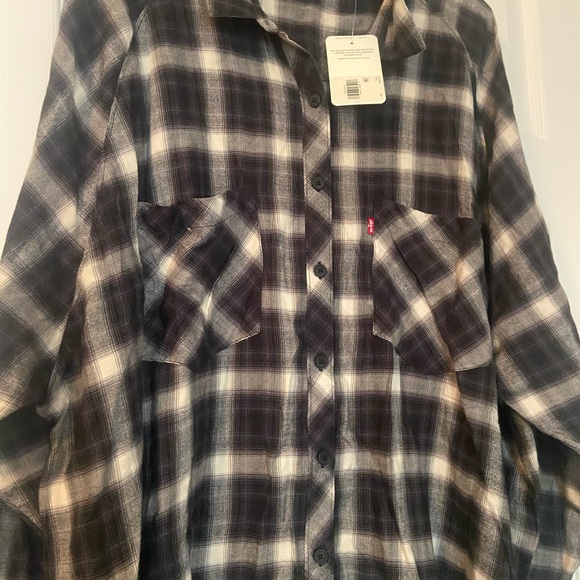 Nwt Levi’s HARRISON RAGLAN PLAID SHIRT (PLUS SIZE) 3xl - Picture 3 of 14